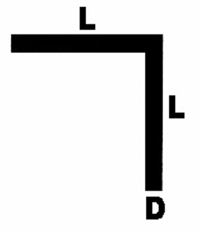 40x40x2.0mm cornière isocèle alu argent éloxé, non percé