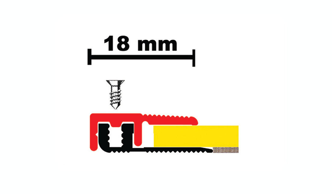 18mm PARK-Abschlussprofil Mini PBP, gebohrt