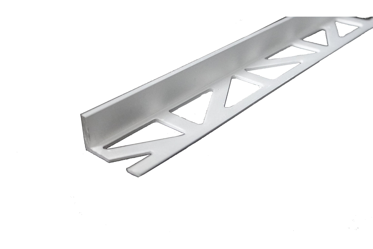 10.0mm cornière d'arrêt estampée droite alu argent éloxé